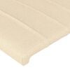 vidaXL Cabeceiras creme 160x5x78/88 cm tecido