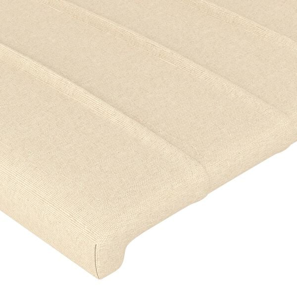 vidaXL Cabeceiras creme 160x5x78/88 cm tecido