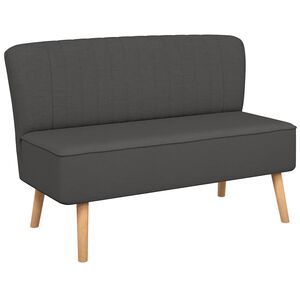 vidaXL Sof&aacute; tecido 117x55,5x77 cinzento-escuro