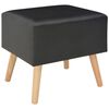 vidaXL Mesa-de-cabeceira 40x35x40 cm couro artificial preto