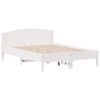 vidaXL Cama sem colch&atilde;o 120x200 cm madeira de pinho maci&ccedil;a branco