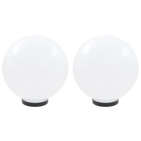 vidaXL Candeeiro esférico LED 2 pcs 30 cm PMMA