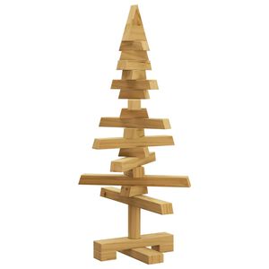 vidaXL &Aacute;rvore de Natal de Madeira KOTKA Madeira de Pinho Maci&ccedil;a