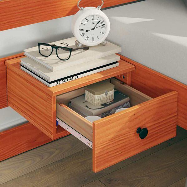 vidaXL Estrutura da Cama com cabeceira Castanho 120 x 190 cm