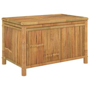 vidaXL Caixa de arruma&ccedil;&atilde;o para jardim 90x52x55 cm bambu