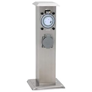 Coluna tomada com timer em aço inoxidável