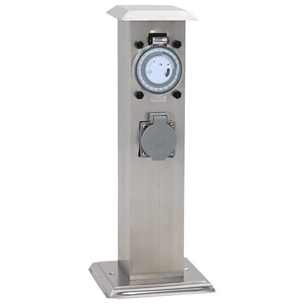 Coluna tomada com timer em aço inoxidável