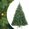 vidaXL &Aacute;rvore de Natal Artificial com 300 LEDs Verde 210 cm PE e PVC