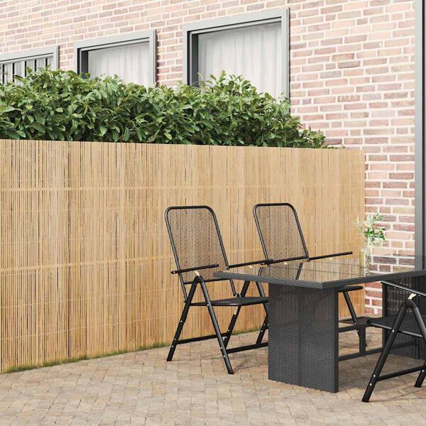 vidaXL Cerca de Bambu Natural 600 x 150 cm Bambu