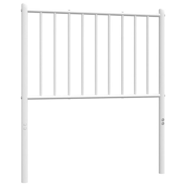 vidaXL Cabeceira de substitui&ccedil;&atilde;o 80 cm metal branco