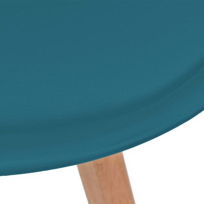 vidaXL Cadeiras de jantar 2 pcs plástico turquesa