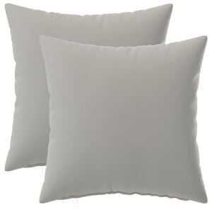vidaXL Capa almofada 2 pcs HEERLEN Cinzento 30 x 30 cm Poli&eacute;ster