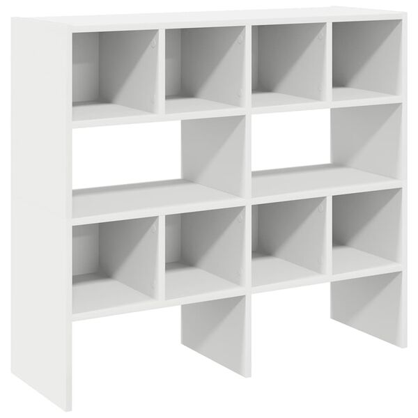 vidaXL Sapateiras 2 pcs empilh&aacute;veis 89,5x30x40 cm branco