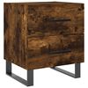 vidaXL Mesa cabeceira 40x35x47,5 cm derivados madeira carvalho fumado