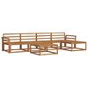 vidaXL Conjunto de Sof&aacute;s para Exterior 6 pcs Natural