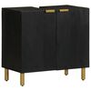 vidaXL Arm&aacute;rio para lavat&oacute;rio 62x33x58 cm derivados de madeira preto