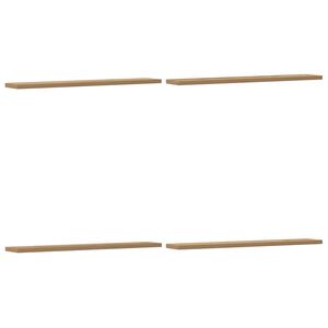 vidaXL Prateleiras parede 4 pcs derivados madeira carvalho artisiano
