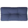 vidaXL Almofad&atilde;o p/ m&oacute;vel de paletes 70x40x12 cm oxford azul-marinho