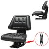 vidaXL Assento de trator com suspens&atilde;o preto