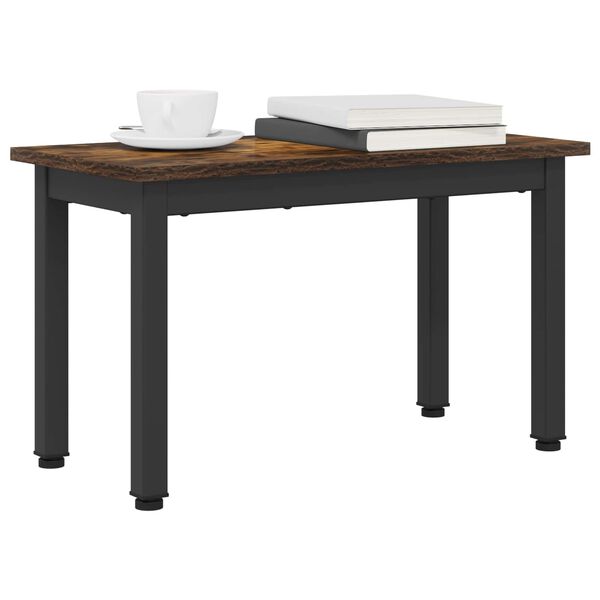 vidaXL Mesa de centro Carvalho Fum&ecirc; 60 x 30 x 36 cm Madeira processada