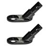 vidaXL Acoplamento para reboque de bicicleta 2 pcs ferro