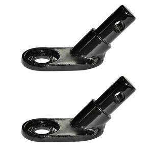 vidaXL Acoplamento para reboque de bicicleta 2 pcs ferro
