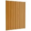 vidaXL Painel de telhado 36 pcs 60x45 cm a&ccedil;o galvanizado natural