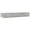 vidaXL Gavetas de cama com gaveta Cinzento 120 x 36,5 x 16,5 cm