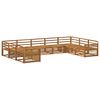vidaXL Conjunto de Sof&aacute;s para Exterior 9 pcs Natural