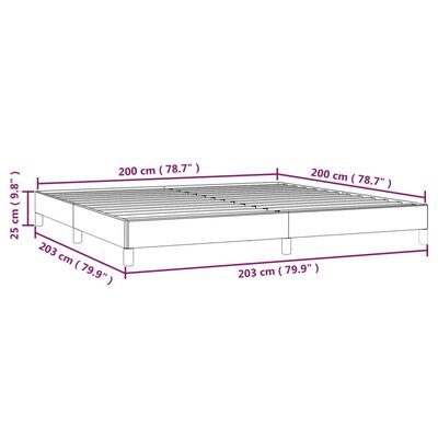 vidaXL Estrutura de cama 200x200 cm veludo cinzento-escuro