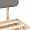 vidaXL Estrutura de Cama com Cabeceira Estofada Cinzento-claro