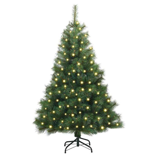 vidaXL &Aacute;rvore de Natal Artificial com 150 LEDs Verde 150 cm PE e PVC