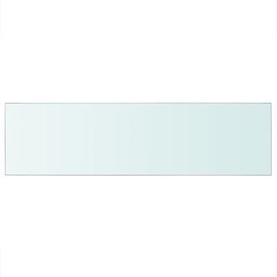 vidaXL Prateleira de vidro 90x25 cm transparente