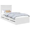 vidaXL Estrutura da Cama Branco 100 x 200 cm Madeira de Engenharia