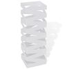 Suporte guarda-chuvas/de armazenamento quadrado branco a&ccedil;o 48,5 cm