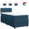vidaXL Cama boxspring com colch&atilde;o 80x200 cm veludo azul