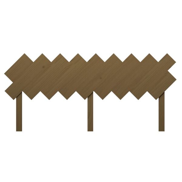vidaXL Cabeceira de cama 178x3x80,5 cm pinho maci&ccedil;o castanho mel