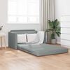 vidaXL Sof&aacute;-Cama Dobr&aacute;vel Cinzento-claro 124 x 71 x 78 cm tecido