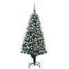 vidaXL &Aacute;rvore Natal artificial com LEDs e bolas e pinhas 210 cm