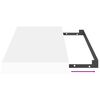 vidaXL Prateleiras de parede suspensas 4 pcs 50x23x3,8cm MDF branco