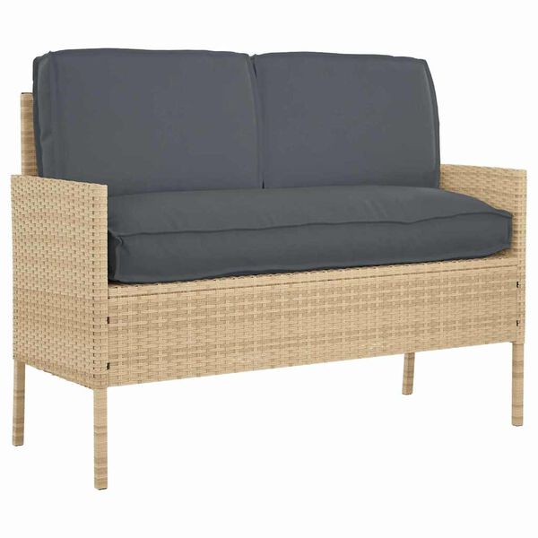 vidaXL Conjunto de Almofadas para Palete 3 pcs Antracite