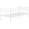 vidaXL Sofá-cama 90x200 cm metal branco