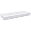 vidaXL Lavat&oacute;rio 120x46x11 cm mineral/m&aacute;rmore fundido branco