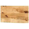 vidaXL Tampo de mesa c/ borda viva 50x20x3,8cm mangueira &aacute;spera maci&ccedil;a