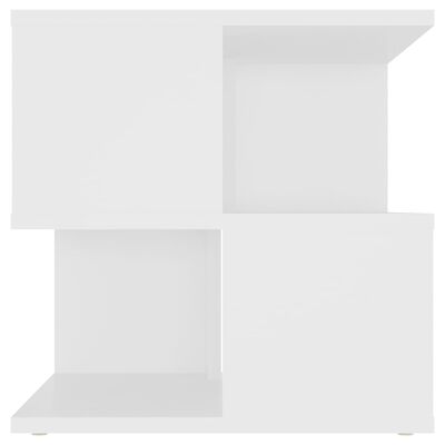 vidaXL Mesa de apoio 40x40x40 cm contraplacado branco