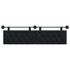 vidaXL Cabeceira Suspensa Preto 170 x 55 x 7 cm Veludo