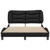vidaXL Estrutura de cama sem colch&atilde;o Hvar 120x200cm couro artificial preto