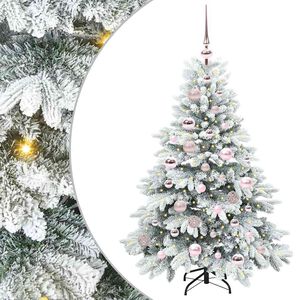 vidaXL &Aacute;rvore de Natal Artificial com 150 LEDs Branco 120 cm PE e PVC