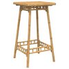 vidaXL Mesa de bar para exterior quadrado 55x55x100 cm bambu