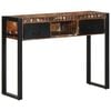 vidaXL Mesa consola multicor 100x35x75 cm madeira maci&ccedil;a recuperada